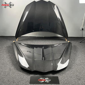 Capot avant en Fiber de carbone pour Chevrolet <span class=keywords><strong>Corvette</strong></span> C8 ST Style Bonnet - Product Image 2