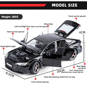 1:24 au-di Rs7 alliage Simulation Cardiecast modèles garçon Comeback puissance métal <span class=keywords><strong>jouet</strong></span> <span class=keywords><strong>voiture</strong></span> ornements enfants Collection cadeau - Product Image 6