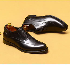 high-end Handmade leather <b>shoes</b> <b>for</b> <b>men</b> made of top-grade cowhide suitable <b>for</b> business formal wear pointed-toe Oxford <b>shoes</b> - Product Image 5