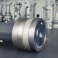 Roues diamantées professionnelles BWD pour le meuleur WECO |   Abrasifs de précision pour le meulage des lentilles |   Ensemble de 110 mm