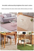 Umweltfreundlicher Polyester-Teppich Gewebter Teppich für den Hausgebrauch Rechteckige Form Lange Fasern Moderner Einfacher Stil Teppich