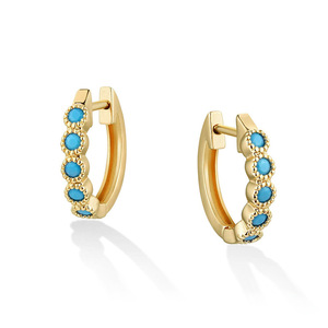 Orecchini a polsino rotondi semplici da donna, accessori per l'orecchio alla moda per l'uso quotidiano - Product Image 5