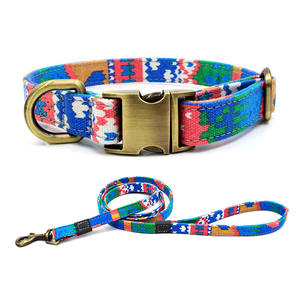 Accesorios para mascotas, lienzo doble, bohemio, <span class=keywords><strong>collar</strong></span> de perro de diseño de muchos estilos, fabricante, nuevo - Product Image 1