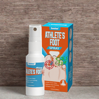 Sumifun 30ml Bubuk Deodoran Herbal Anti Jamur Semprotan Kaki Atlet untuk Kegunaan Kesehatan