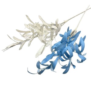Fleurs artificielles Qiye, feuille d'olivier, tige unique, 10 branches, style forêt en soie, décoration de mariage et de Pâques - Product Image 1
