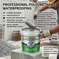 Revêtement imperméable en polyuréthane haute résistance anti-déchirure, peinture liquide de qualité supérieure