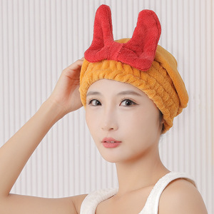 <span class=keywords><strong>Serviette</strong></span> de cheveux secs double couche pour femmes épaissie <span class=keywords><strong>serviette</strong></span> à séchage rapide <span class=keywords><strong>tissu</strong></span> bonnet de douche brodé <span class=keywords><strong>serviette</strong></span> à séchage rapide chouchou séchage des cheveux - Product Image 3