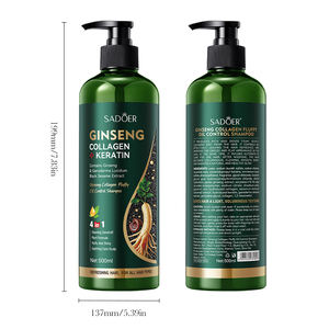 Champú en Gel SADOER con Ginseng y Colágeno, Control de Grasa, Suavizante, Nutritivo, Anticaspa, 500mL, Limpieza Suave, Brillo y Luminosidad Profunda - Product Image 6