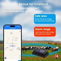 Collier de suivi pour animaux de ferme, chèvre, mouton, cheval, animal, avec localisation en temps réel par GPRS/GPS/LSB/WIFI multi-mode, clôture électronique, solaire visible