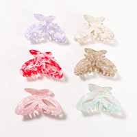 Magnifique Pince à Cheveux Papillon Faite à la Main pour Femme, Pince Requin Personnalisable avec Logo, Accessoire Cheveux pour Chignon ou Coiffure Arrière de la Tête