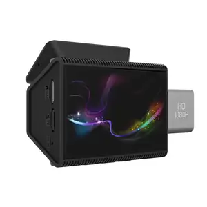 Full hd 1080p 4g câmera para painel de carro, android 8.1, navegador gps, wi-fi, gravador, visão noturna, 3 polegadas, caixa preta