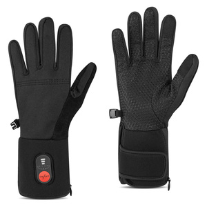 <span class=keywords><strong>Gants</strong></span> d'hiver antidérapants et coupe-vent de haute qualité, compatibles écrans tactiles, équipement thermique chauffant à batterie pour le cyclisme - Product Image 3