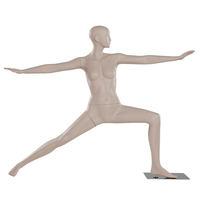 Modelo deportivo de moda de cuerpo completo realista maniquí femenino Yoga tienda minorista ropa maniquí pantalla para la venta