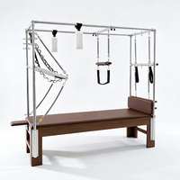 Machine de Pilates Cadillac Reformer en noyer d'Amérique du Nord, réglable, durable, emballage en boîte en bois pour studio