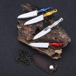 Mini Cuchillo de Acero Inoxidable Colorido y Duradero para Acampar al Aire Libre - Cuchillo Portátil para Llavero, Frutas y Regalos con Caja de Empaque - Product Image 3