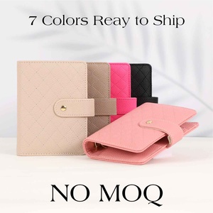 Carpeta de anillas de cuero acolchado con guijarros A7 estilo Oficina, superventas de Hongbo, organizador de sobres para documentos, sobre para relleno de efectivo - Product Image 3