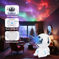 Mini projecteur réglable Lampe intelligente pour la maison pour tenir un livre Veilleuse Ciel étoilé Ondulations de l'eau Source d'alimentation USB Noir