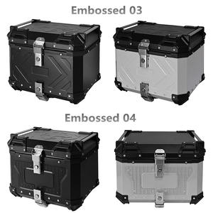 Boîte à bagages arrière en alliage d'aluminium 45L - Étanche avec plusieurs motifs en relief pour <span class=keywords><strong>moto</strong></span> d'aventure - Product Image 2