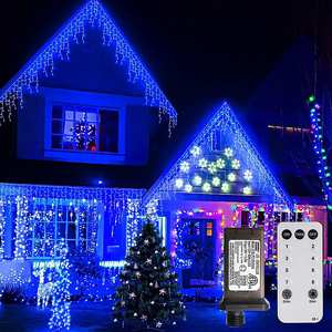 Guirnalda de Luces LED para Cortinas, Decoración de Bodas, Exterior, Resistente al Agua IP65, Luces de Hielo, Control Inalámbrico, Longitud Personalizable - Product Image 2