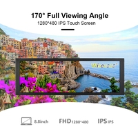 8,8 Inch 480*1280 Portable ononitor 480 Nsu estirada ar iigh olution esolution ononitor omo omomputer CU Pspsponitoring isplay