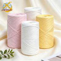 Fil de raphia nano multicolore pour crochet, tricot, fabrication de sacs, artisanat fait main, décoration intérieure et créations artisanales DIY