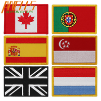 Multicam et drapeau américain noir IR patch réfléchissant infrarouge patch tactique joint d'équipe insigne inversé
