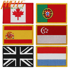 زينات مطرزة بخيط حديد على رقعة إسبانيا ، ألمانيا ألمانيا ، إسبان كندا ، مزينة مطرزة بريطانية - Product Image 6