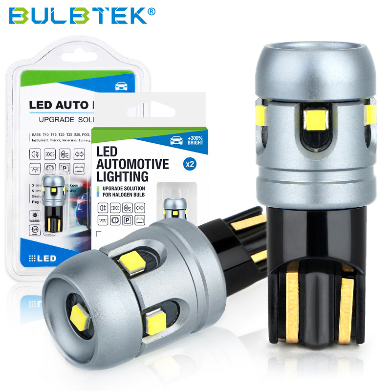 BULBTEK SMD2020-1-T10 DC9-18V t10 w5w led bulb led interior light for cars