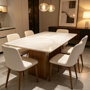 Dalle de marbre onyx blanc naturel poli, imperméable, écologique, épaisseur personnalisable, plan de travail, dessus de table de salle à manger d'hôtel - Product Image 3
