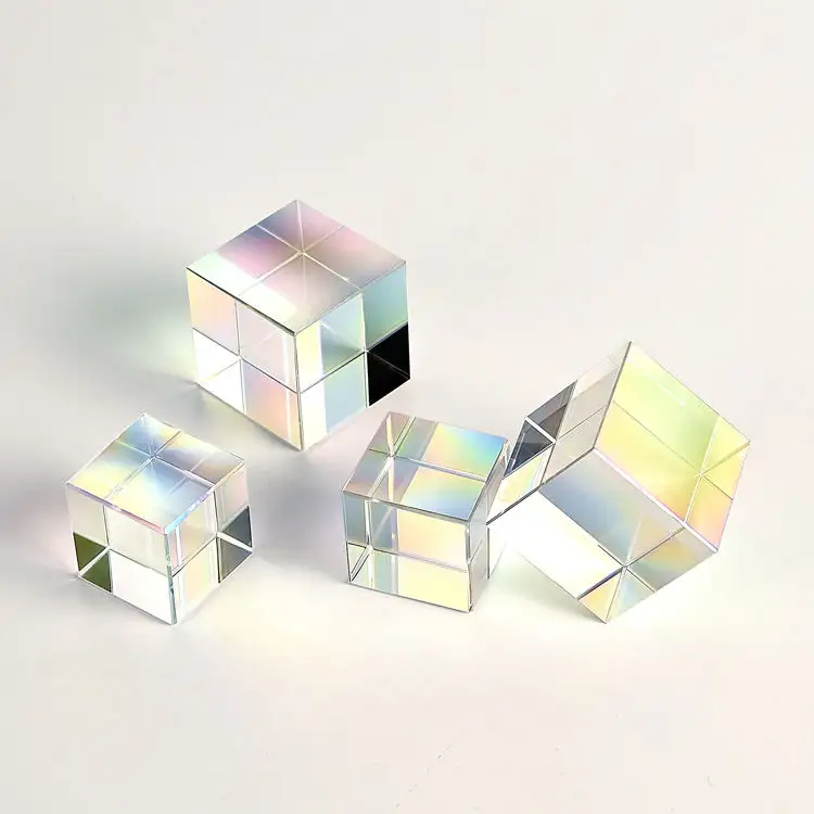 JY K9 kristal 3D Laser mengukir kristal kubus pemberat kertas blok kristal kubus kosong