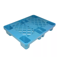 Palette Euro simple face robuste 800x600, couleur personnalisée, support de sol, en PEHD, emboîtable, demi-palette en plastique pour transport et présentation