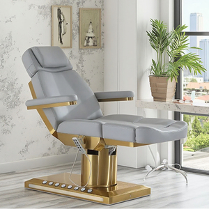 Lit de massage multifonctionnel pliable en cuir véritable pour salon de beauté, salon, chambre à coucher, portable et durable, pour soins du visage et cosmétiques - Grande Vente - Product Image 1