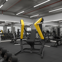 Machine de presse pectorale commerciale réglable pour position assise, équipement complet d'entraînement de force pour studio de fitness commercial