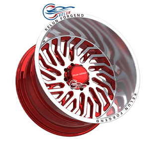 Jantes tout-terrain KELUN neuves 2022 en alliage d'aluminium 4x4, 20"-28", polies/chromées, forgées 6061-T6, haute capacité de charge - Product Image 5