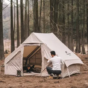 Naturehike Luar Ruangan Berkemah Memperpanjang 6.3 Katun Tiang Udara Glamping Tenda Rumah Tiup