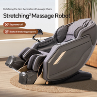 Fauteuil de massage électrique de luxe 3D 4D 5D 10D Shiatsu en forme de S+L avec musique, soin complet du corps et des jambes, pliable, zéro gravité