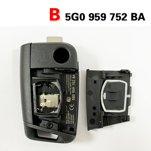 CN001068 5G0 959 753 BA/5G0 959 752 BB Llave Inteligente para Auto, Control Remoto Inteligente 3B ASK 433MHz con Chip ID48, Llave Inteligente Plegable para Volkswagen Tiguan Touran - Product Image 5