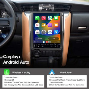 12.1'' Android14 Tesla Style Screen Car Radio Multimedia Player GPS Navi Stereo For Toyota Fortuner 2016-2021 Carplay BT 4G Auto - Product Image 5
