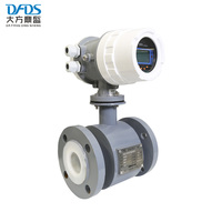 220v digitaal LCD-scherm Wijn magnetische flowmeter met elektromagnetische flowmeter voor gedestilleerd water voor vruchtensap