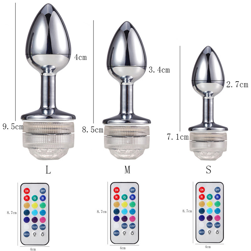 Ânus em mudança da cor para ampliar a tomada anal da extremidade com luz anal remota acima da tomada anal da tomada com luzes conduzidas