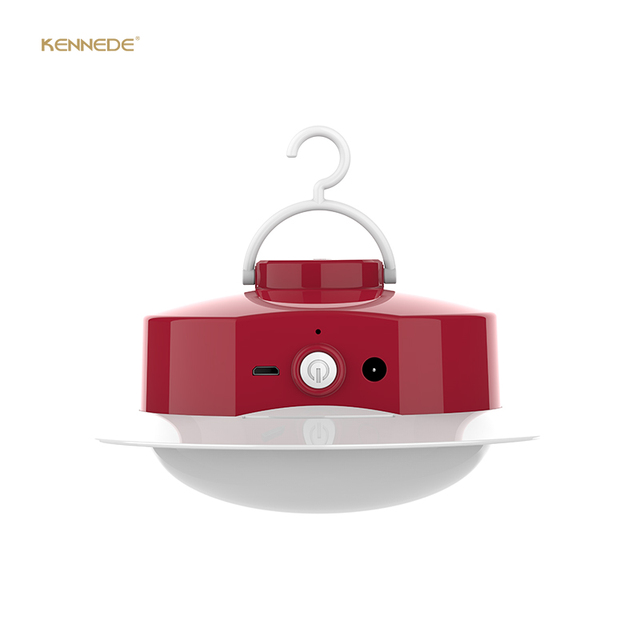 Kennede Rechargeable SMD 5630 LED Camping Lantern ABS Plastic White Mini Garden Lamp with Emergency Use for Outdoor Activities