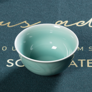 Service de table de luxe en céladon de Longquan, 8 pièces, assiette carrée ronde, bol, tasse, cuillère, OEM et ODM disponibles, <span class=keywords><strong>vaisselle</strong></span> écologique - Product Image 3