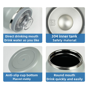 Biểu Tượng Tùy Chỉnh 2025 Đôi Tường Chân Không Phích Cup Xách Tay Thể Thao Du Lịch Cắm Trại Cách Điện Nước Bằng Thép Không Gỉ Chai Với Nắp - Product Image 3