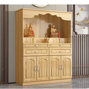 <strong>Altar</strong> for Worshipping Guan Yu, Guanyin, and the God of Wealth, As Well As a <strong>Cabinet</strong> for Storing Sacred Items - Product Image 2