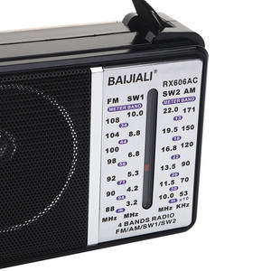 Radio Retro de Banda Completa de Fábrica, 17x6.5x11.5cm, 10W de Potencia, Receptor AM FM SW, Altavoz Portátil Recargable para Actividades al Aire Libre - Product Image 5