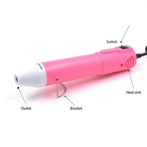<span class=keywords><strong>Mini</strong></span> Pistola de Calor DIY Ferramenta de Calor Portátil Plugue Europeu 220V Pistola de Ar Quente Branca - Product Image 3