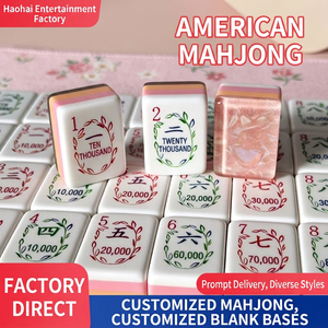En stock: Juego de Mahjong americano de acrílico de 4 capas con interior perlado, fichas de Mahjong estadounidenses para 4 jugadores, venta al por mayor. - Product Image 4