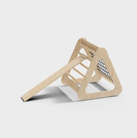 Structures d'escalade intérieures en bois massif pour enfants : échelle et toboggan de type jungle gym, écologiques, durables, avec caractéristiques de sécurité pour les jeux des tout-petits