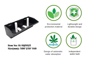 Jardinières verticales auto-arrosantes - Système de pots de fleurs en plastique pour mur végétal intérieur et extérieur - Product Image 2