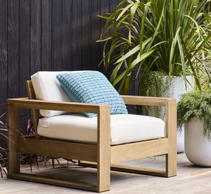 Sofá Individual de Madera de Teca para Exteriores para Eventos, Muebles de Jardín de Madera Envejecida de Alta Calidad - Product Image 4